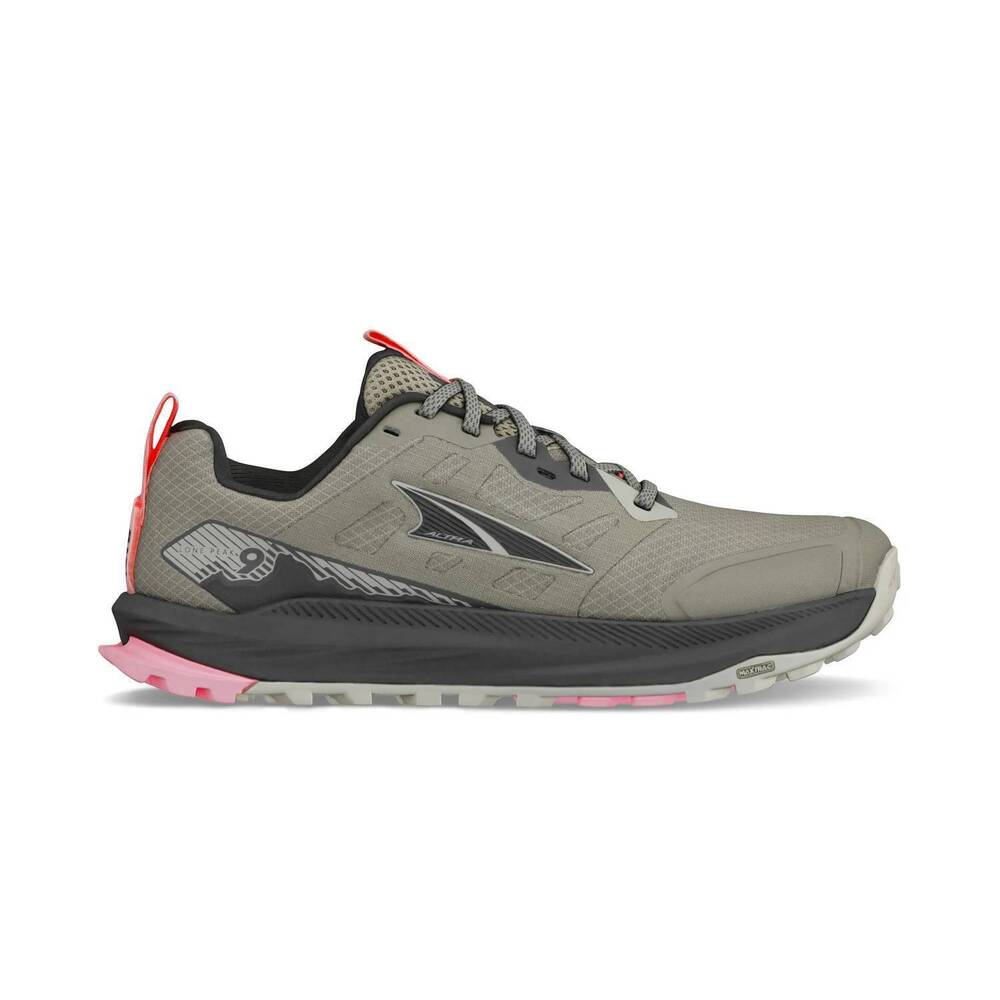 NEW ALTRA women's lone peak 9 trail running shoe in dusty olive